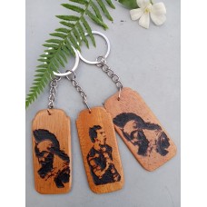 Engraved Wooden Key Tag